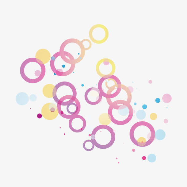 圆圈漂浮元素免抠