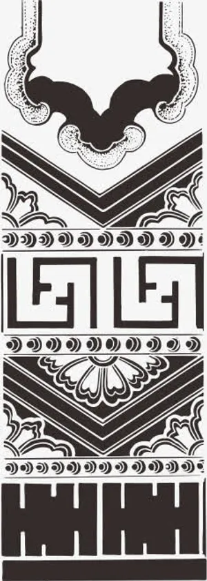 中国传统花纹免抠