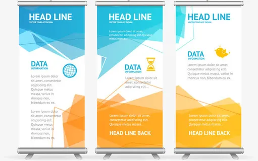 折页易拉宝矢量素材免抠