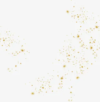 金色闪耀漂浮光芒免抠