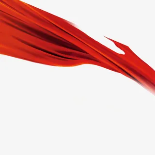 红色绸带素材免抠