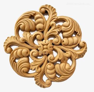 木雕工艺品png花儿免抠