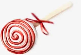 棒棒糖红色螺旋纹棒棒糖免抠