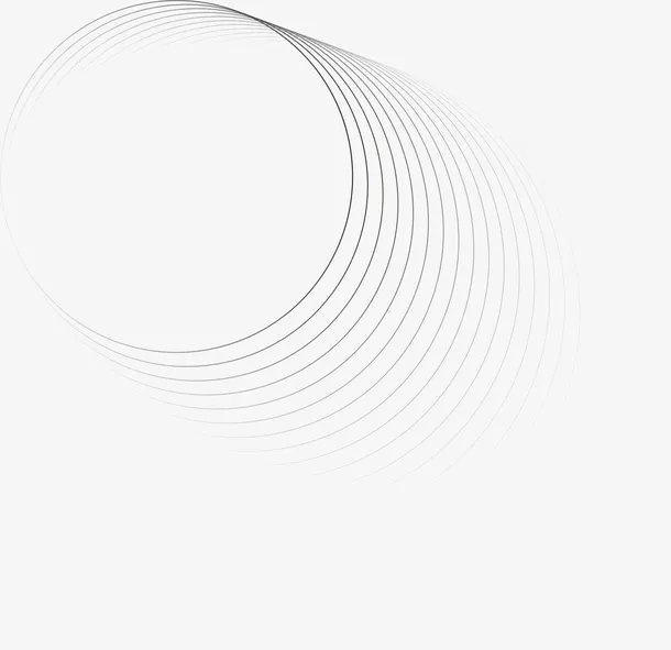 渐变圆圈时空隧道免抠