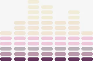 渐变音符装饰图标免抠