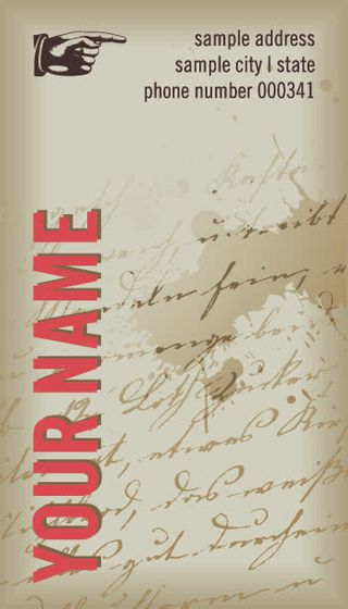 矢量时尚名片模板免抠