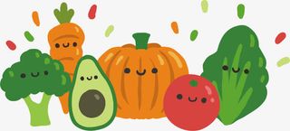 矢量手绘卡通蔬菜免抠