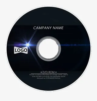 黑色炫酷光盘包装免扣素材免抠