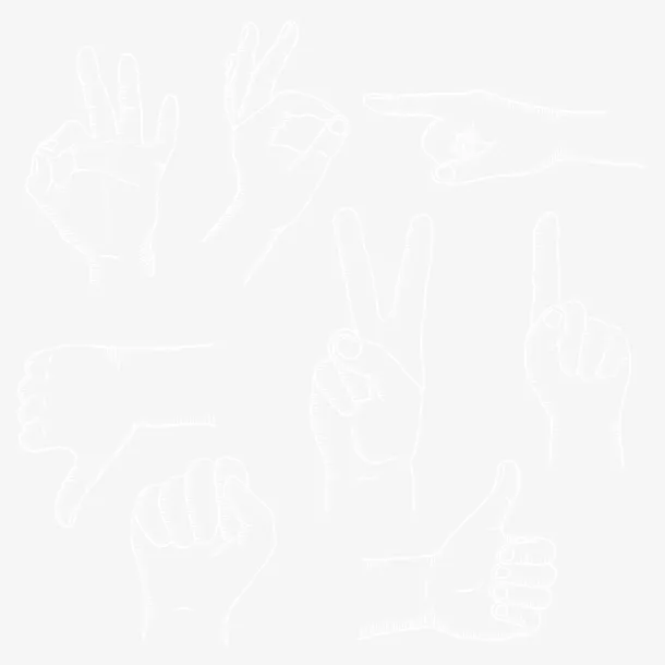 手势免抠