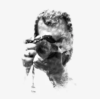 正在拍摄的人物剪影高清图片免抠