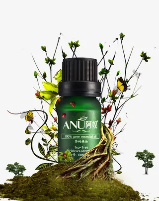 树枝精油美妆化妆品免抠