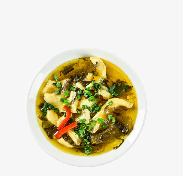 麻辣酸菜鱼PNG免抠