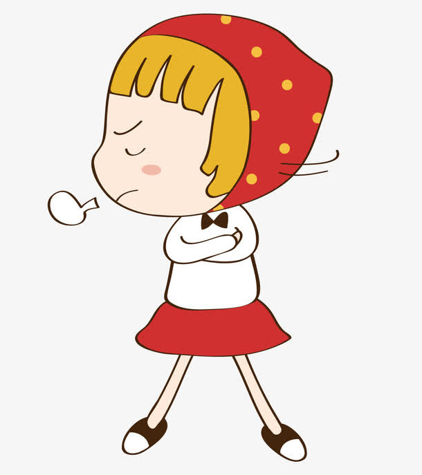 生气的女孩免抠