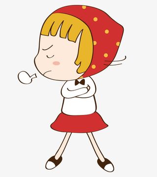生气的女孩免抠