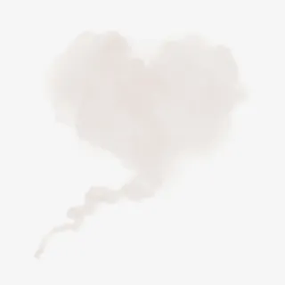 烟雾粉末心形桃心水墨爆炸云矢量设计元素免抠