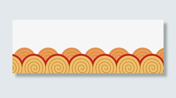 螺旋状立体祥云边框免抠