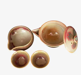 陈旧的茶具免抠