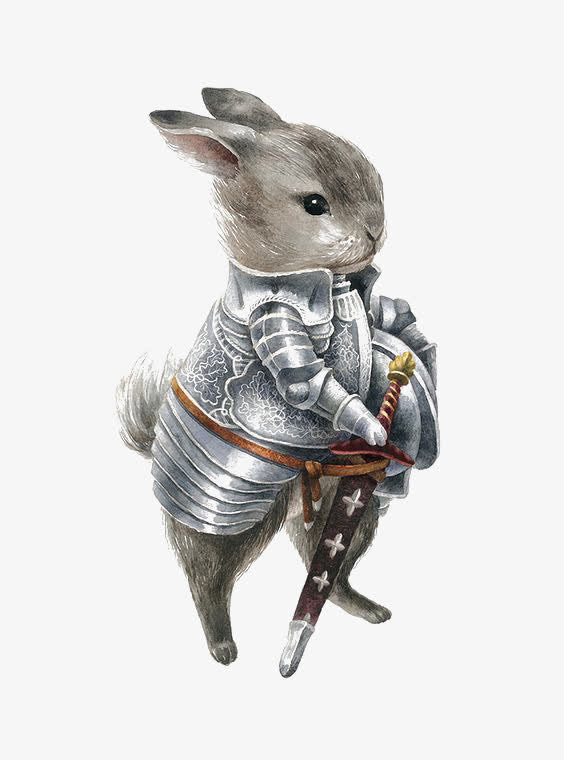 骑士兔子免抠