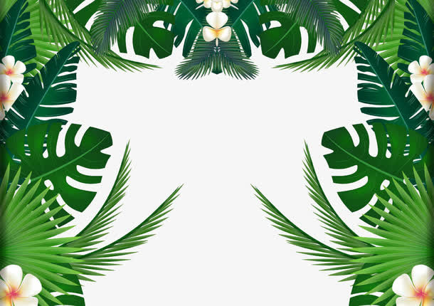 植物边框底纹免抠