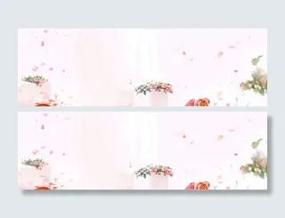 婚纱照淘宝唯美背景banner高清