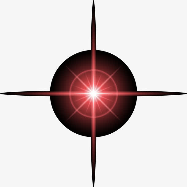 梦幻红色光晕免抠