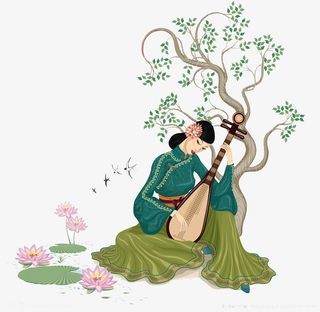 弹古筝的贵妃免抠