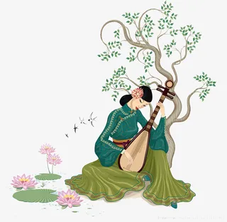 弹古筝的贵妃免抠