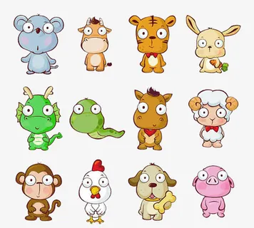 十二生肖卡通免抠