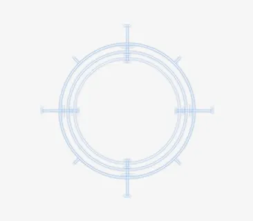 圆形定位免抠图标元素