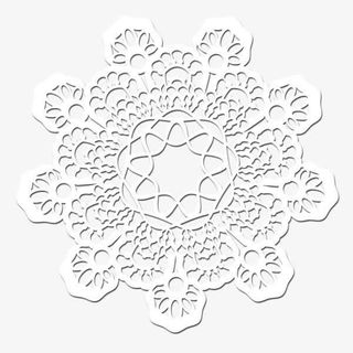 白色高清手绘雪花免抠