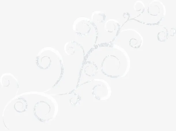 雪色花纹免抠