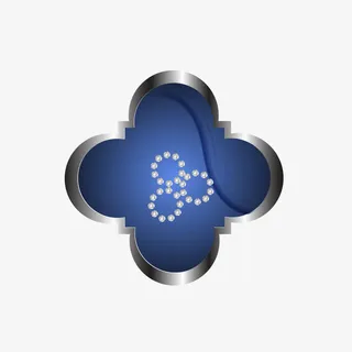 梅花符号的奖章样式免抠