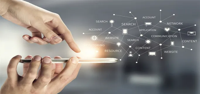 手机互联网科技海报背景高清