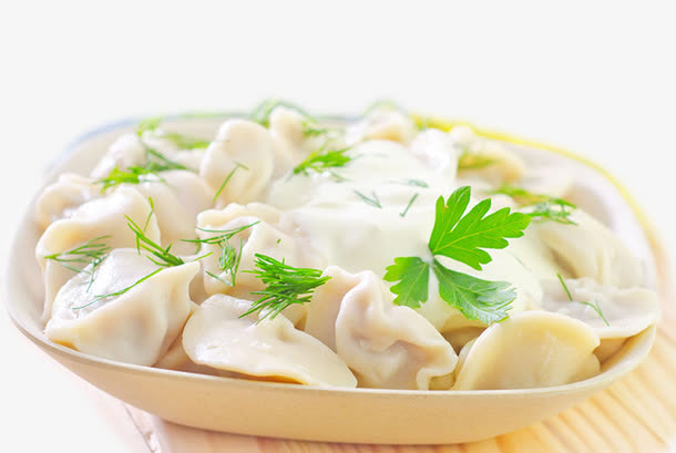 新鲜美味的饺子免抠