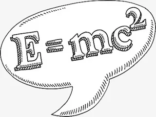 卡通手绘物理公式免抠