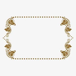 中国风花纹边框免抠