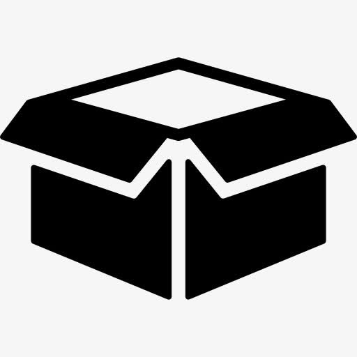 打开纸箱图标免抠图标元素