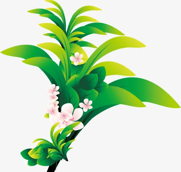 绿色新鲜花朵鲜花免抠