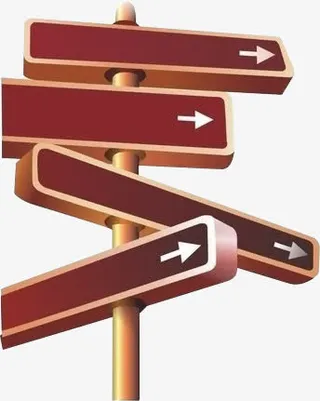 指示牌 指路牌免抠