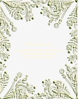 矢量花朵边框纹理免扣素材免抠