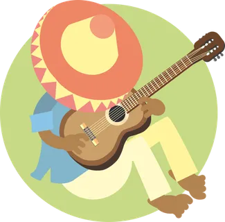 插画免扣乐手高清