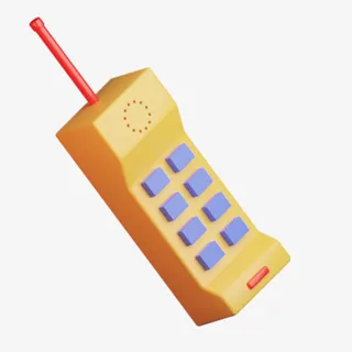 C4D立体3D模型卡通大哥大免抠