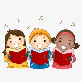 卡通女孩们合唱免抠