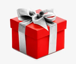 精致的红色大礼包免抠