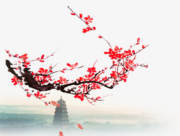 梅花中国风免抠