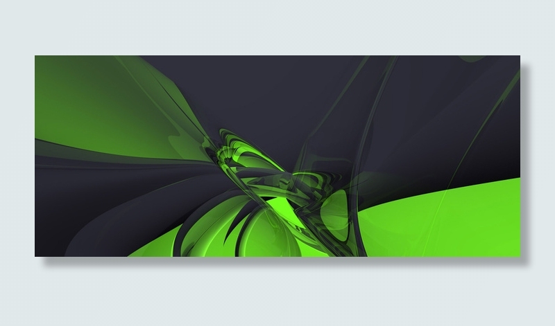 绿色 黑色 渐变 多彩 红色 线条 几何 流线 科技高清