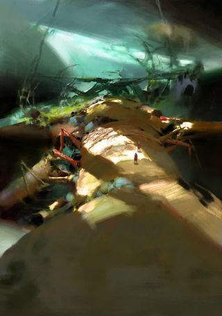 小人物自然绿植物免抠