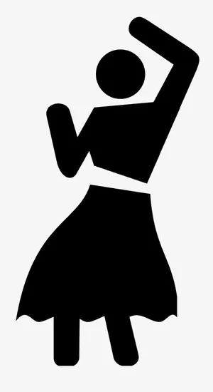 卡通火柴人女标志免抠