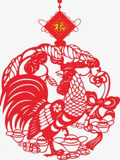 剪纸福字免抠 剪纸福字免抠