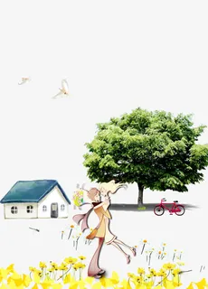 爱在大自然免费下载 psd免抠